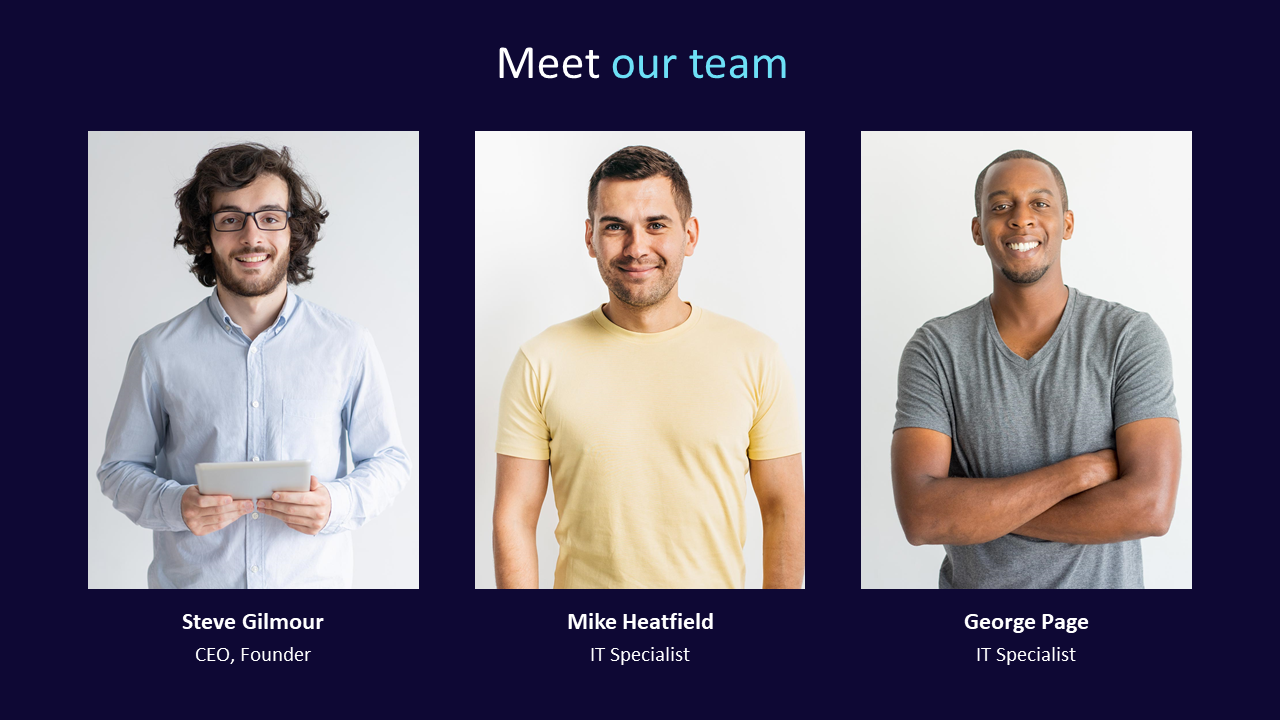 Meet Our Team PowerPoint Download
